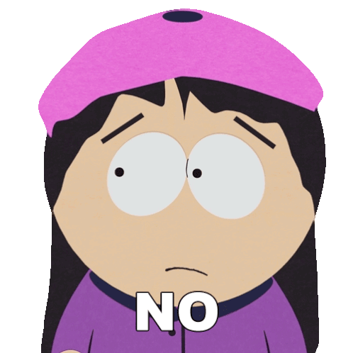No Wendy Testaburger Sticker - No Wendy Testaburger South Park Deep Learning Stickers