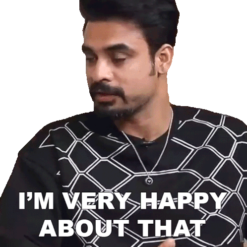 I'M Very Happy About That Tovino Thomas Sticker - I'M Very Happy About That Tovino Thomas Pinkvilla Stickers