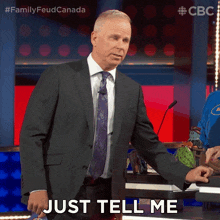 Just Tell Me Gerry Dee GIF - Just Tell Me Gerry Dee Family Feud Canada GIFs