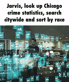 jarvis is looking up chicago crime statistics and searching citywide and sort by race