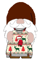 Gnome Ugly Sweater Sticker