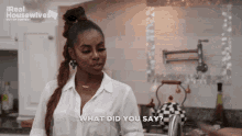 Candiace Rhop Say What Did You Say GIF - Candiace Rhop Say What Did You Say Real Housewives GIFs