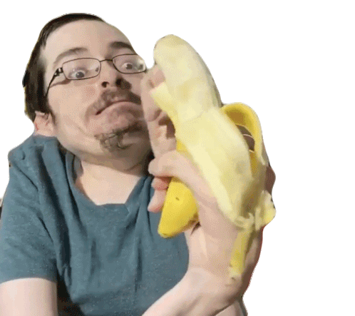 Peeling Banana Ricky Berwick Sticker