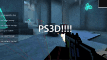 a screenshot of a video game with the words ps3d !!!