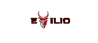 a logo for emilio with a bull head
