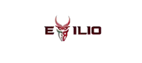 a logo for emilio with a bull head