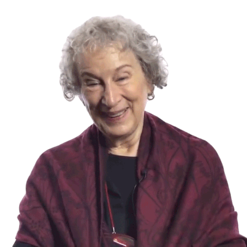 Yes Margaret Atwood Sticker - Yes Margaret Atwood Big Think Stickers