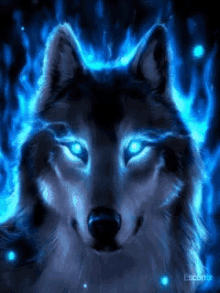 Wolf Blue GIF - Wolf Blue Blink GIFs