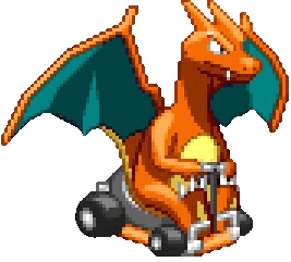 pixel art pokemon charizard