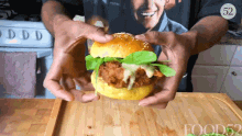 Fried Chicken Burger Food52 Delicious Burger GIF