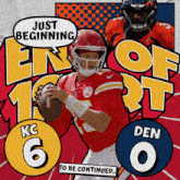 Denver Broncos (0) Vs. Kansas City Chiefs (6) First-second Quarter Break GIF - Nfl National Football League Football League GIFs
