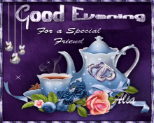 Good Evening For A Special Friend GIF - Good Evening For A Special Friend Butterfly GIFs