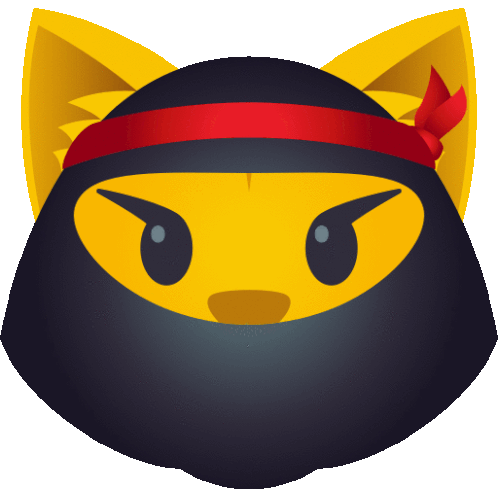Ninja Cat Joypixels Sticker - Ninja Cat Cat Joypixels Stickers