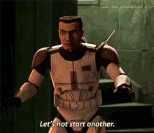 Star Wars Commander Cody GIF - Star Wars Commander Cody Lets Not Start Another GIFs