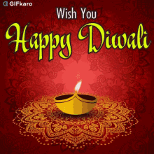 Wish You A Happy Diwali Gifkaro GIF - Wish You A Happy Diwali Gifkaro Candle GIFs
