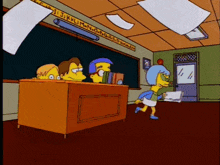 Simpsons Desk GIF - Simpsons Desk Flames GIFs