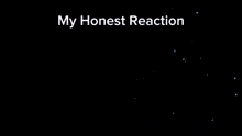 a video game screen with the words my honest reaction
