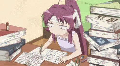 Anime Studying GIF - Anime Studying Intense - Discover & Share GIFs