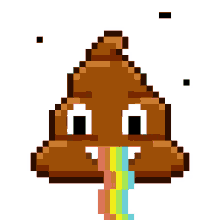 pixel poop