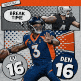 Denver Broncos (16) Vs. Las Vegas Raiders (16) Overtime Break GIF - Nfl National Football League Football League GIFs