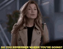 Greys Anatomy Meredith Grey GIF - Greys Anatomy Meredith Grey Do You Remember Where Youre Going GIFs