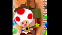 Toad Guitar GIF - Toad Guitar Mario GIFs