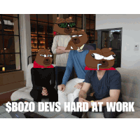 Bozo Devs Devs Hard At Work Sticker - Bozo Devs Bozo Devs Hard At Work Stickers