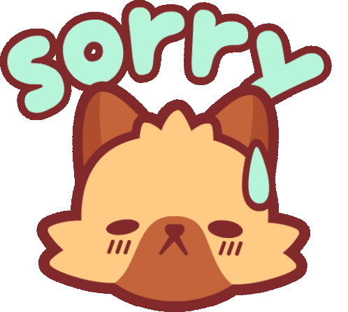 Piffle Sorry Sticker - Piffle Sorry Crying Stickers