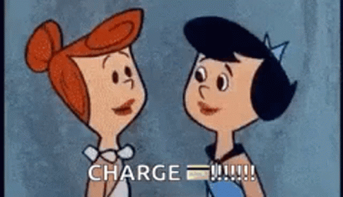 Charge It Flintstones GIFs | Tenor