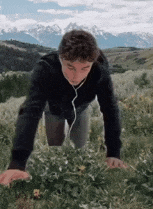 Devin Caherly Sniffing GIF - Devin Caherly Sniffing Grass GIFs