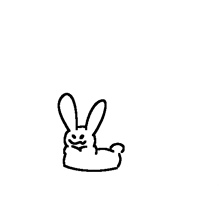 a black and white drawing of a cat with a swirl around its head .