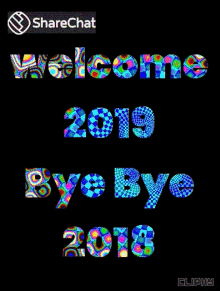 Welcome2019 Bye Bye2018 GIF - Welcome2019 Bye Bye2018 स्वागत GIFs