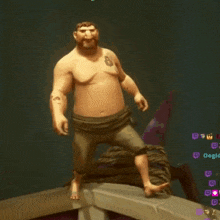 a man in a video game has a tattoo on his chest with the number 8
