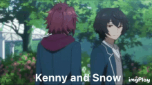 Kenny And Snow Ensemble Stars GIF - Kenny And Snow Ensemble Stars Ritsu And Mao GIFs