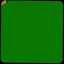 a green background with purple flowers and the words ' ' ' ' on it