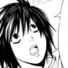 it is a black and white drawing of a person with long hair .