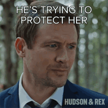 Hes Trying To Protect Her Charlie Hudson GIF - Hes Trying To Protect Her Charlie Hudson Hudson And Rex GIFs