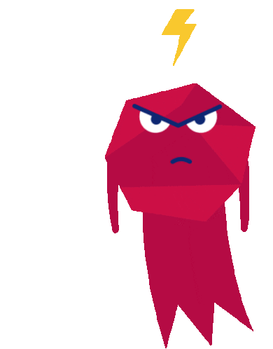Angry Comet Sticker - Universe Red Lightning Stickers