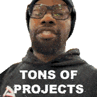 Tons Of Projects Rich Rebuilds Sticker - Tons Of Projects Rich Rebuilds Numerous Projects Stickers
