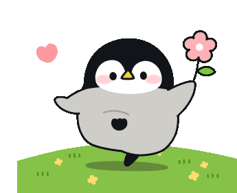 Penguin Dance Sticker - Penguin Dance Flower Stickers