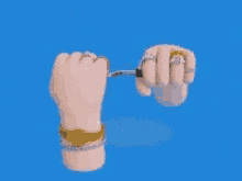 a cartoon hand is holding a screwdriver and giving a middle finger