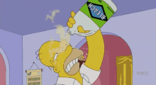 The Simpsons Bleach GIF - The Simpsons Bleach Homer S Impson GIFs