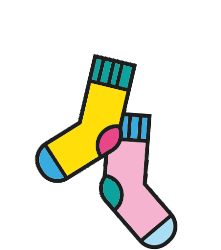 Mismatched Socks World Down Syndrome Day Sticker - Mismatched Socks World Down Syndrome Day Wdsd Stickers