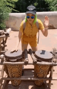 Playing Music Drums GIF