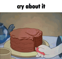 Cry About It Cake GIF