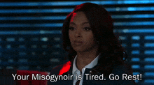 a blurred image of a window with the words " your misogynoir is tired go rest "
