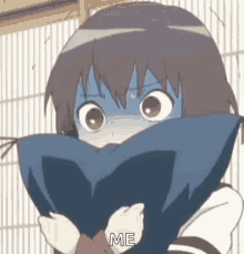 Anime Pillow GIF - Anime Pillow Scared GIFs