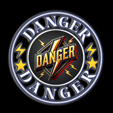a logo that says danger in a circle