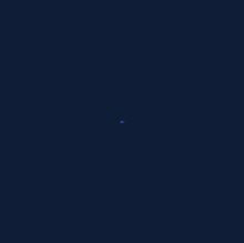 a pixel art of a diamond in the middle of a blue circle
