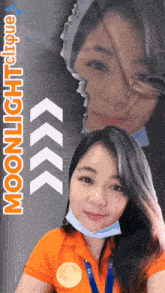 a picture of a woman with the words " moonlight cirque " on the bottom